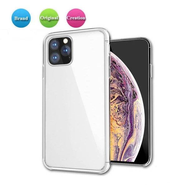 

cases for iphone 11 pro x xr xs max tpu case shock absorption soft transparent back cover anti-scratch for samsung s10 note 10
