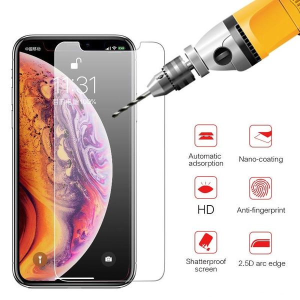 

9h tempered glass for iphone xs max xr x tough protection screen protector guard film for iphone x 10 5 5s se 6 6s 7 8 plus