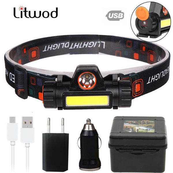 

headlamp work light battery suit for fishing waterproof 18650 led bulbs litwod q5 lithium ion camping ,cycling 2 mode with