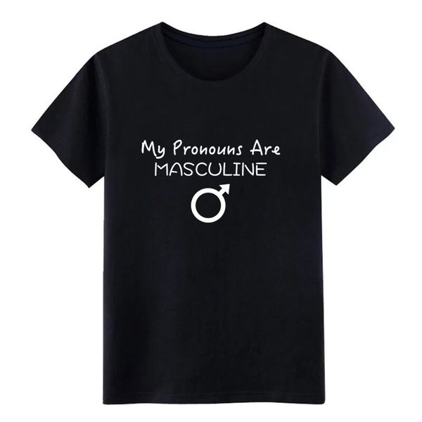 

men's my pronouns are masculine t shirt customize short sleeve size s-3xl vintage interesting fashion leisure shirt