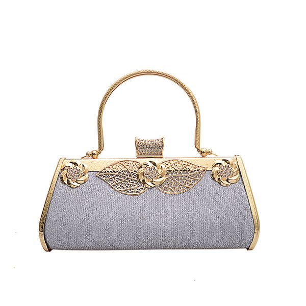 

purses fashion single-shoulder bag for women metal evening bag gold lines handbag starry high-end banquet messenger