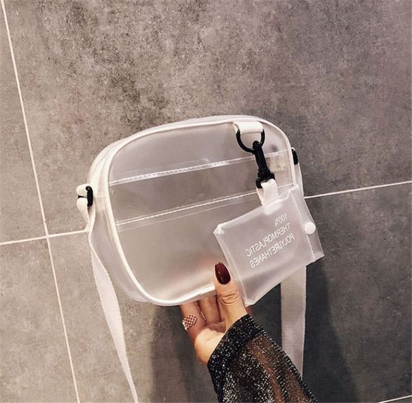 

new jelly transparent small square bag clear simple mini crossbody bag ph-gys20061946