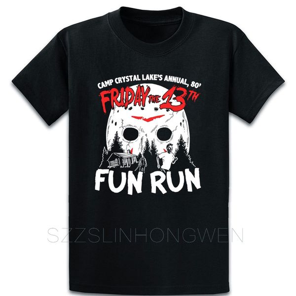 

fun run at camp crystal lake halloween t shirt cool create funny cotton summer style o-neck famous shirt