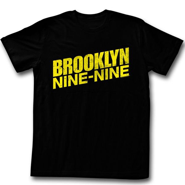 

brooklyn nine nine logo black menshort sleeve t shirt