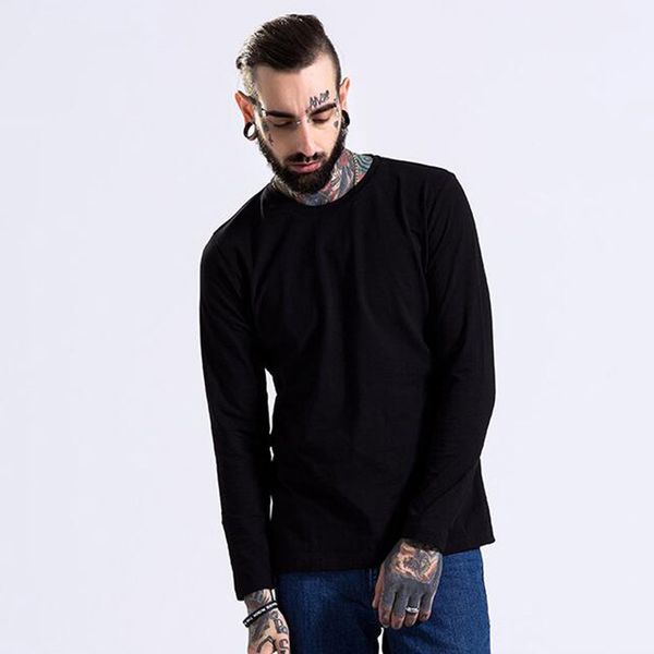 

bottom cotton men's fashion hip hop t-shirt street solid color new t-shirt casual kanye west harajuku tx144