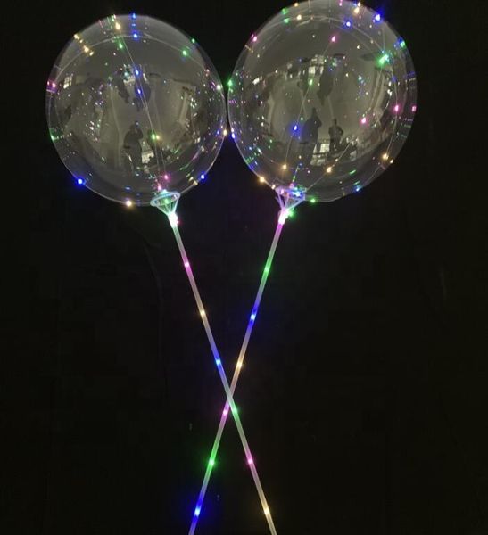 

led bobo balloon with 31.5inch stick 3m string balloon led light christmas halloween birthday balloons party decor bobo balloons bh1346 tqq