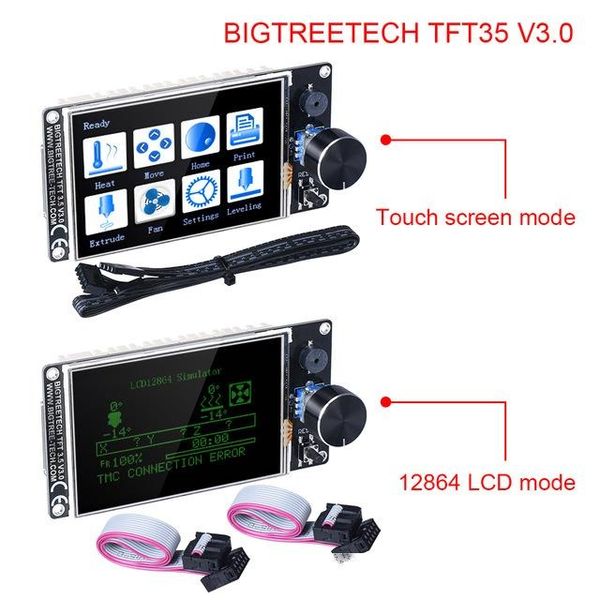 

3d printing 3d printer parts & accessories bigtreetech tft35 v3.0 touch screen with wifi 12864 lcd display mode panel for skr v1.4