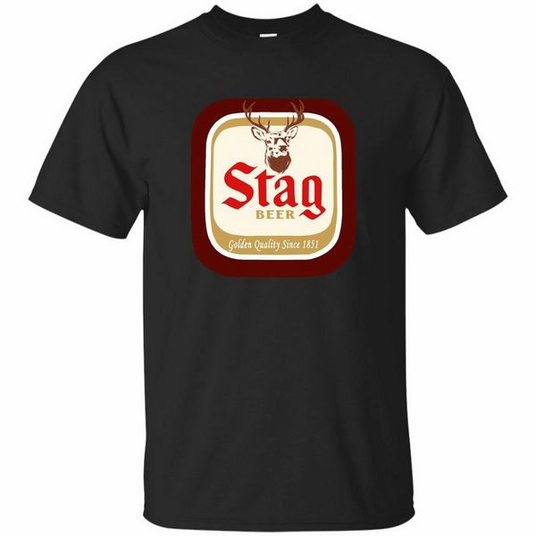 

black navy tee stag beer t-shirt golden quality since 1951 s-3xl new funny tee shirt