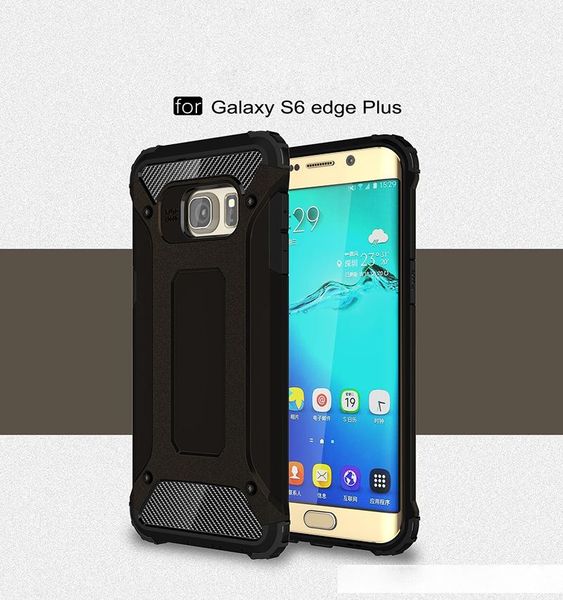 

shockproof anti scratch armor phone case for samsung s6 edge plus luxury soft silicone pc hard cover shell bumper