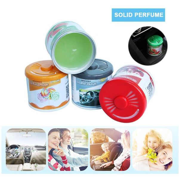 

1pc car air freshener interior decoration fruity car perfume solid indoor deodorizing scent fragrance accessories