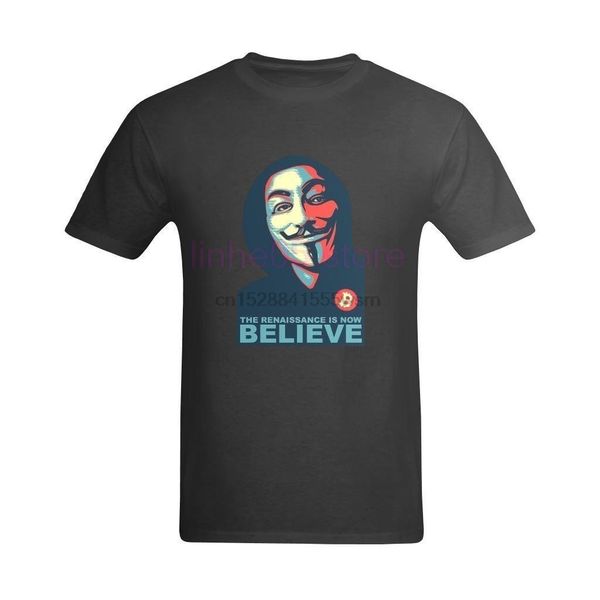 

2020 mens renaissance v for vendetta believe bitcoin t shirts grey