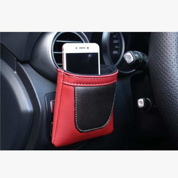 

pu leather car tidy storage car phone holder for kia sportage optima niro stinger ceed rio cerato mohave picanto soul stoinc