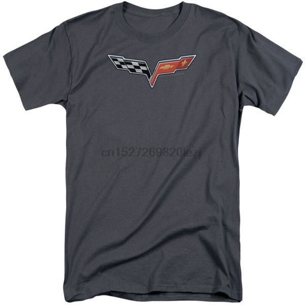 

мужской chevy corvette logo tall t-shirt