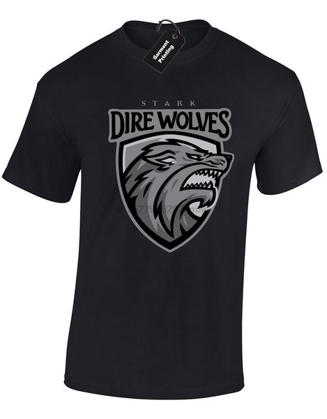 

direwolves logo mens t shirt game of daenerys tyrion dragon thrones king north