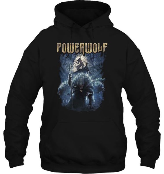 

funny white black tee night of the werewolves powerwolf streetwear men women hoodies sweatshirts