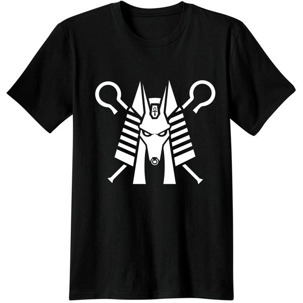 

анубис египет футболка тройник рубашка классического новизны способа camiseta шакала волчьей голова тенниска tops короткого мужской мужчина