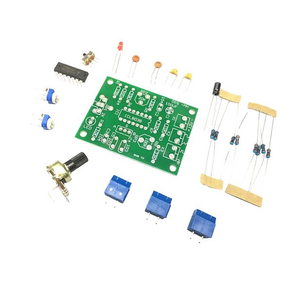 

function signal generator unsoldered sine square triangle wave icl8038 kit