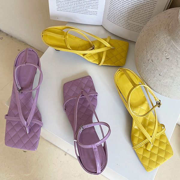 

woman pumps fashion thin belt ladies sandals women's shoes casual square toe for female outdoor lady slides dress party shoes, Black