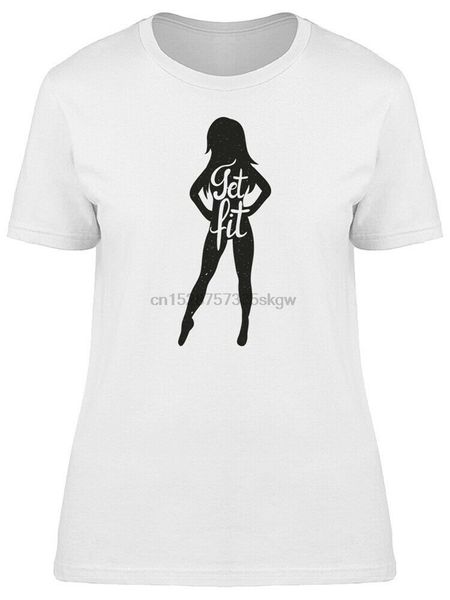 

woman body get fit womens tee -image by gyms fitness tee shirt