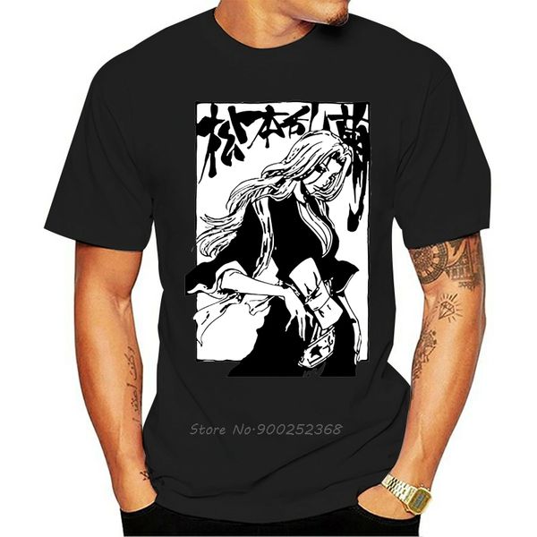 

printed men t shirt cotton tshirt o-neck short-sleeve tees new style rangiku matsumoto bleach anime manga women t-shirt harajuku
