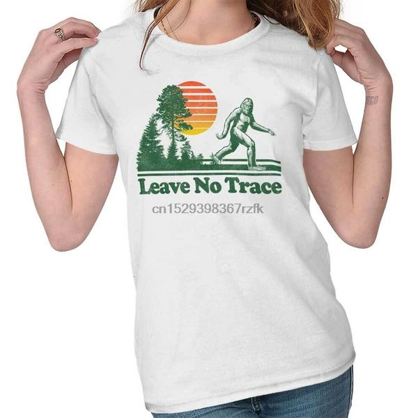 

leave no trace legendary bigfoot sasquatch urban myth ladies t shirt for women