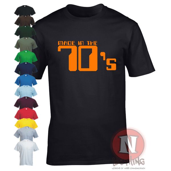 

made in the 70's birthday fancy dress retro old school style funny t shirt men women tee shirt funny