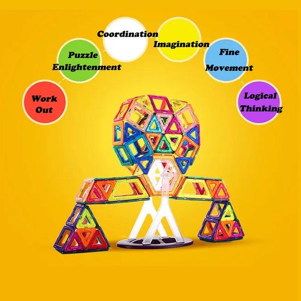 

mini construction magnetic brain gifts size blocks children building educational for toy model childrens magnetic toys set game qylhjr