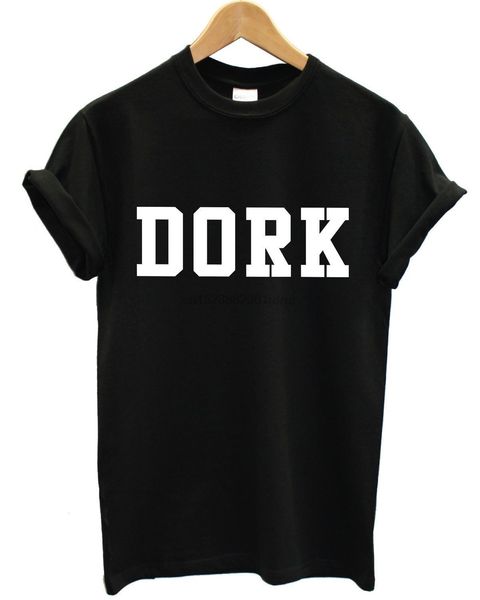 

dork футболка колледжа мужчина urban одежда одежда марк hipster geek top лето о шее тройник бесплатной доставки дешевого тройнике