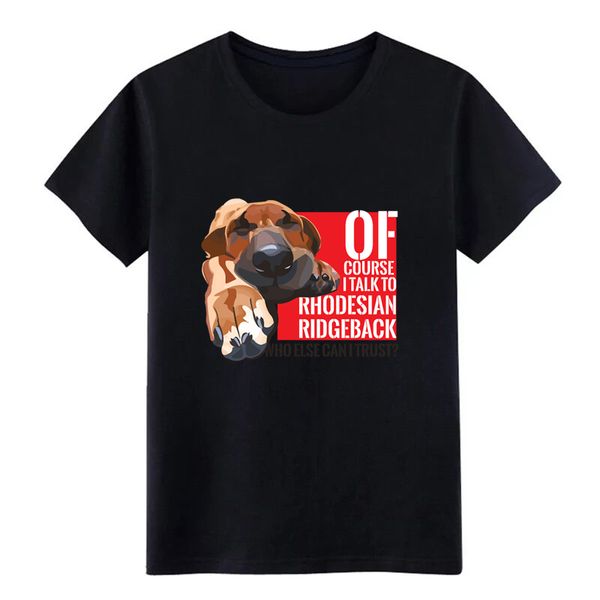 

men's rhodesian ridgeback t shirt printing 100% cotton crew neck natural fit comical summer style leisure shirt