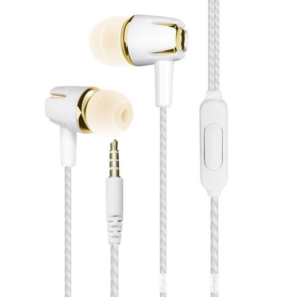 

hone earphones & headphones 1pcs with microphone straight-inserted in-ear eardphone portable line control with wheat sports wweat-proof s...