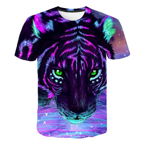 

3d new tiger animal 3d print shirts harajuku hippie plus size men clothing