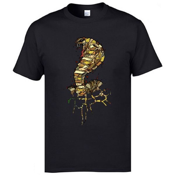 

dropship man t shirt abstract cobra custom tees 100% cotton crew neck short sleeve sweatshirt fashion t-shirts men cool