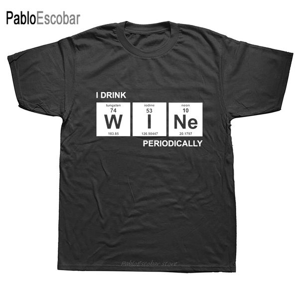 

новизна я пить вино t-shirt mens короткие рукава крупногабаритные streetwear hip hop печатные футболки лучшие тис