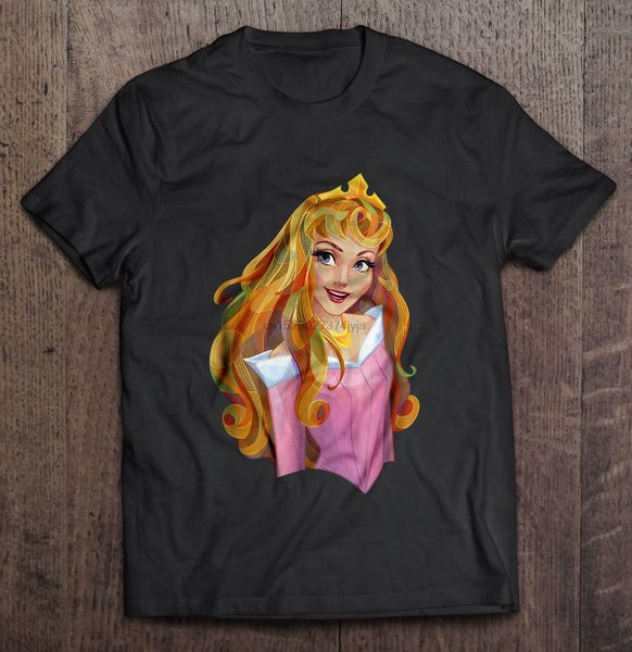 

men funny t shirt fashion tshirt princess aurora sleeping beauty women t-shirt