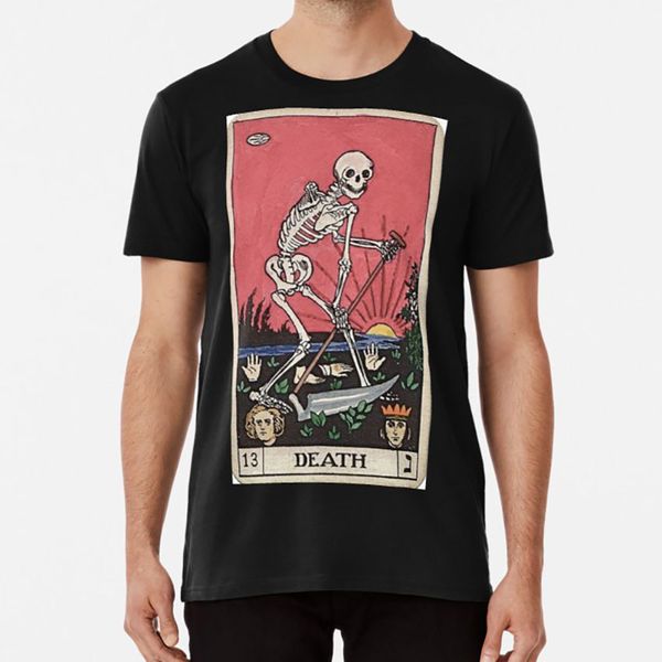 

death tarot t shirt tarot card major arcana death halloween spooky skeleton creepy tarot wicca wiccan