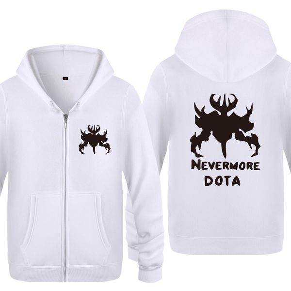 

sf dota game hoodies men 2018 men's fleece zipper cardigans hooded sweatshirts