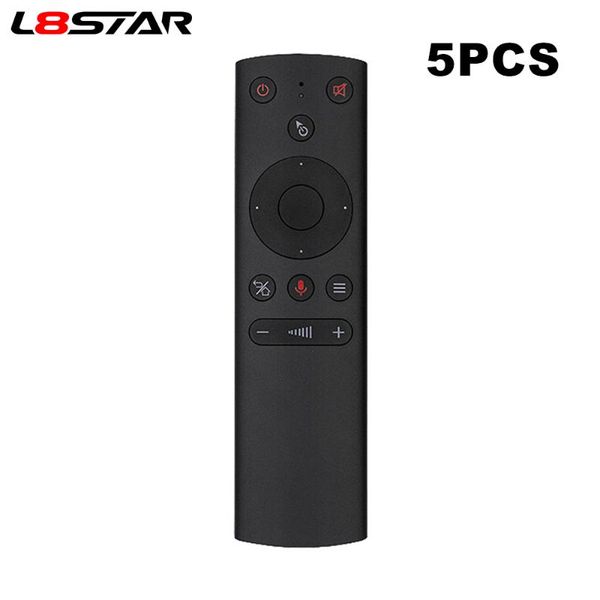 

remote controlers 5pcs/lot g21 air mouse gyro voice control ir learning google assistant smart for mi box s android tv