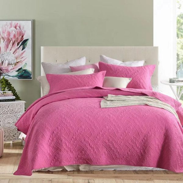 

quality bedspreads for bed cotton quilt set 3pcs embroidered quilts bed cover king queen quilted coverlet summer blanket chausub