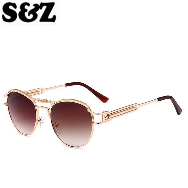

sunglasses design round women men vintage punk goggles fashion trending man steampunk sun glasses fast, White;black
