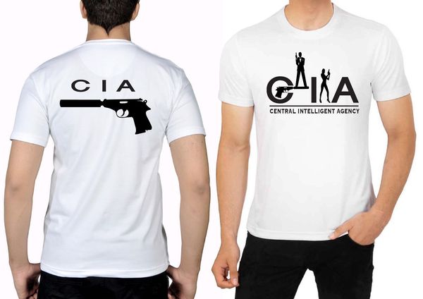 

t shirt dry fit short sleeve cia agency secret mens hip hop t shirts