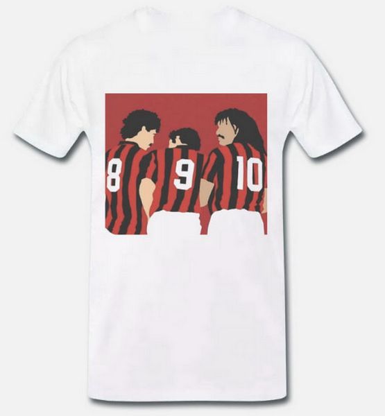 

tee t shirt trio dutch van basten gullit rijkaard milan years 80 1 s-m-l-xl t-shirt streetwear casual