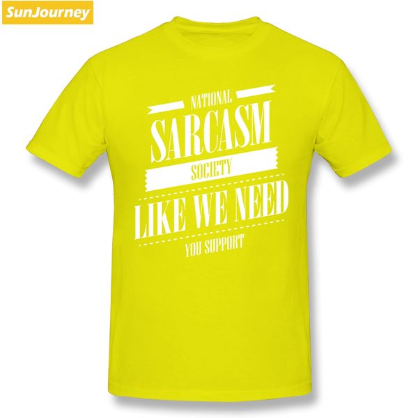 

national sarcasm society men t shirt oversize o-neck cotton short sleeve custom men's clothes