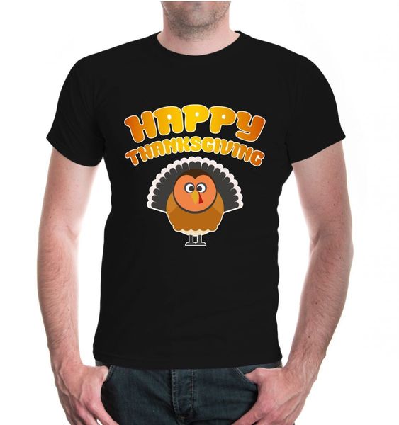 

2018 kurzarm t-shirt happy thanksgiving erntedankfest