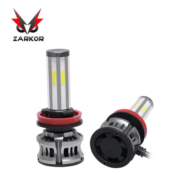 

zarkor 16000lm 6 сторон cob автомобильные фары светодиодные лампы h11 h8 h9 желтый белый синий 3 цвет света тумана авто фара 12v ip68 и выше
