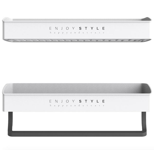 

2020 new abs kitchen toilet bathroom shampoo organizer basket plastic wall shelf rack