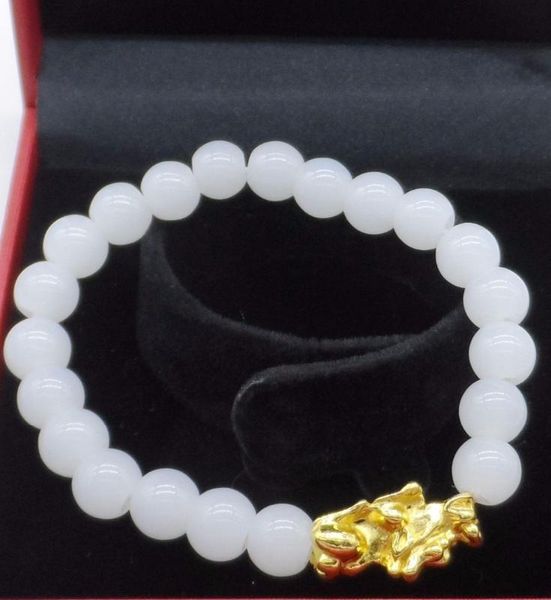 

bangle 10pcs glass beads bracelets lucky charms gift, Black