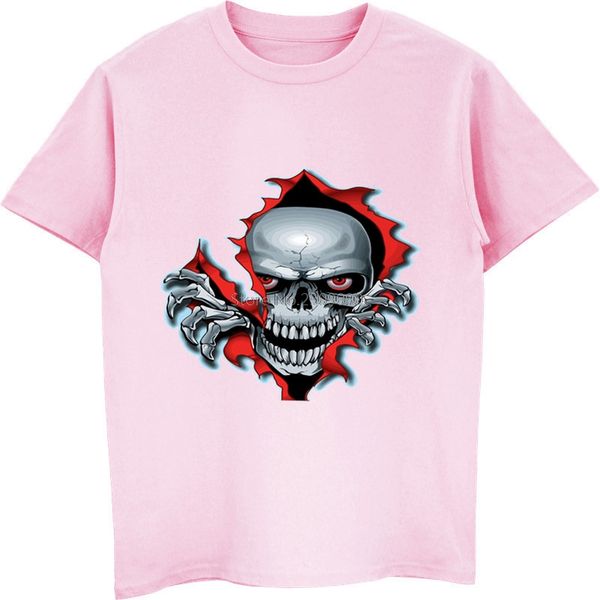 

summer red eyed skull classic personality t-shirt men's short sleeve cotton t shirt cool tees male casual shirts streetwear