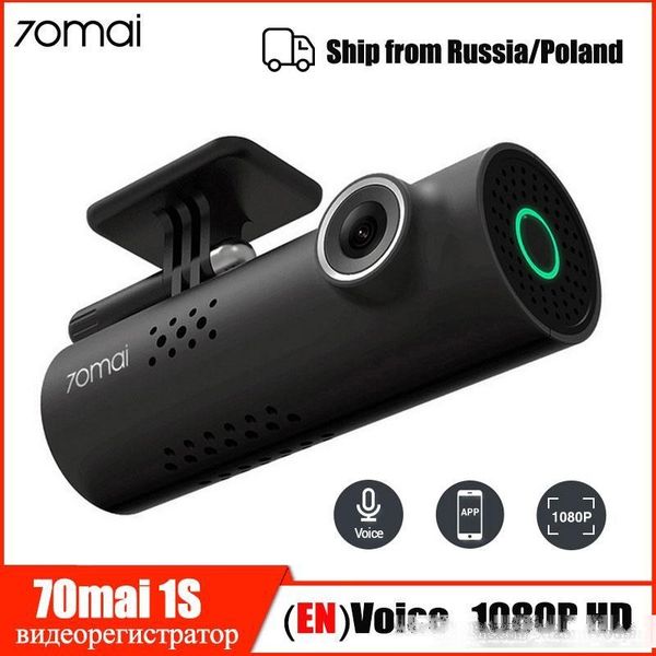 

xiaomi 70mai dash camera 1s car dvr wifi english voice control dashcam 1080p hd night vision car camera video recorder g-sensor
