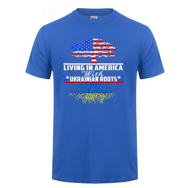 

корни жизнь в америке украинские украина флаг t-shirt