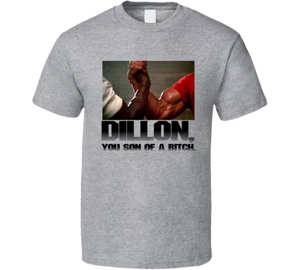 

arnold schwarzenegger funny predator movie t shirt - grey